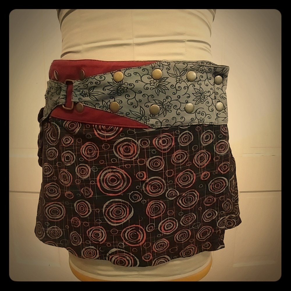 Jayli Festival Utility Skirt OS
